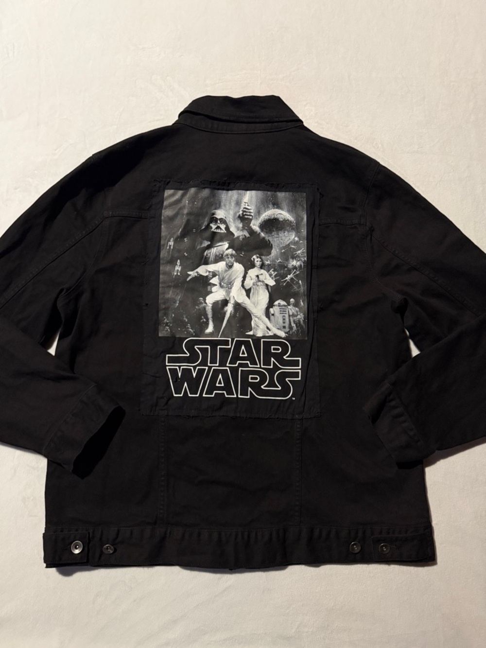 Star Wars our universe Black Men's Denim-Style Jacket XXL
